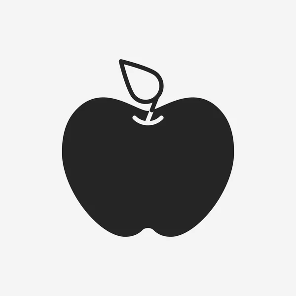 Icono de manzana — Vector de stock