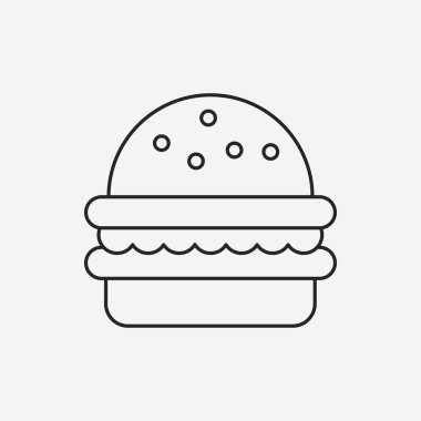  Hamburger çizgisi simgesi