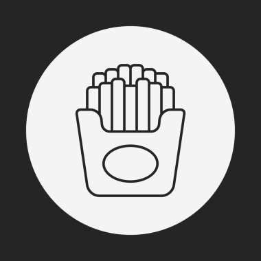 patates kızartması satırı simgesi