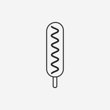 Sosisli sandviç sosis satırı simgesi