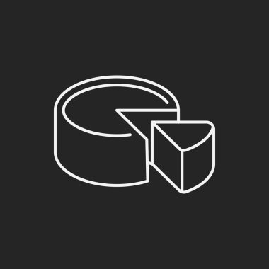 Cheesecake çizgisi simgesi