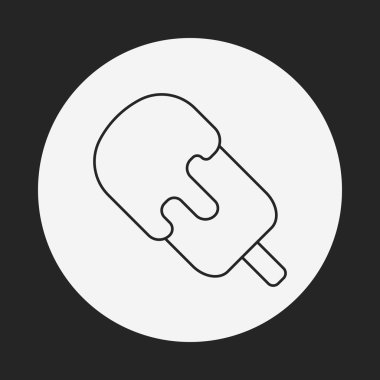 Dondurma çizgisi simgesi