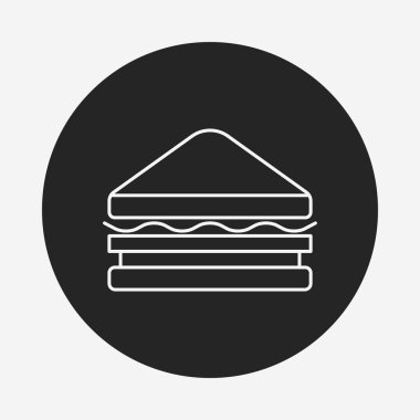 Sandviç çizgisi simgesi