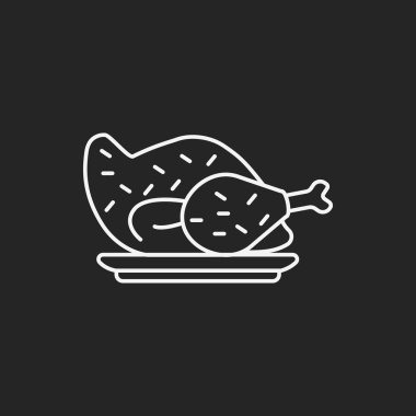 Tavuk çizgisi simgesi