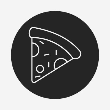 Pizza çizgisi simgesi