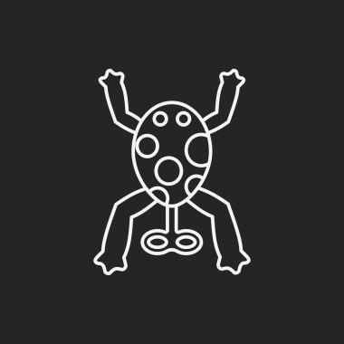 Bebek oyuncak kurbağa satırı simgesi