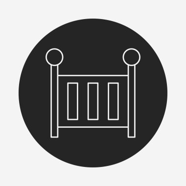 Bebek yatak satırı simgesi