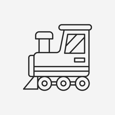 Bebek oyuncak tren satırı simgesi