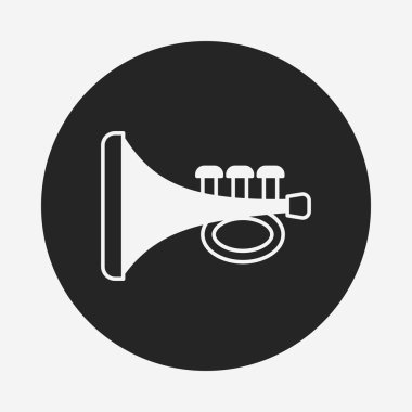 Bebek oyuncak trompet simgesi