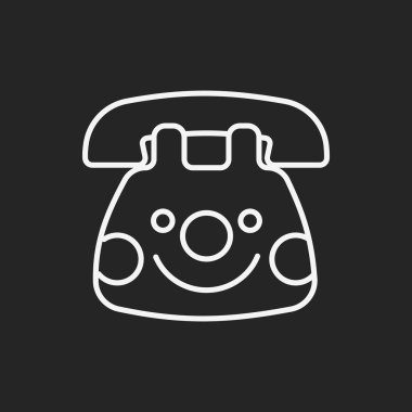 Bebek oyuncak telefon satırı simgesi