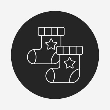 Bebek çorap satırı simgesi