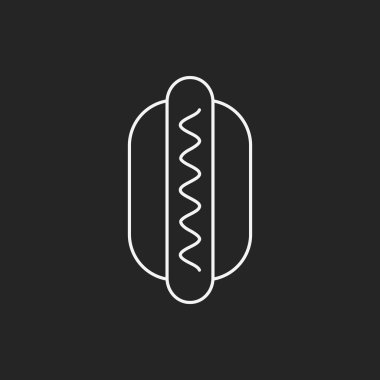 Sosisli sandviç sosis satırı simgesi