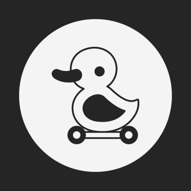 Bebek oyuncak ördek simgesi