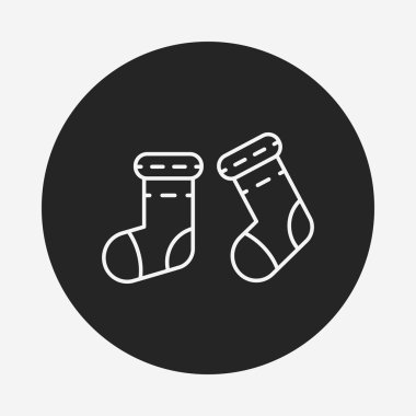 Bebek çorap satırı simgesi