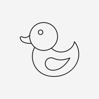 Bebek oyuncak ördek satırı simgesi