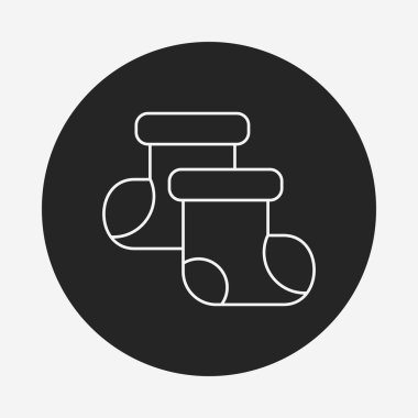 Bebek çorap satırı simgesi