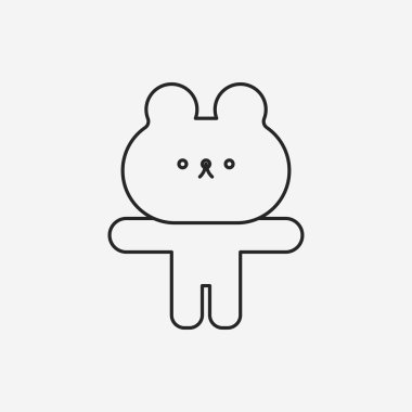 tavşan bebek satırı simgesi