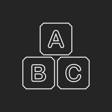 Bebek oyuncak tuğla satırı simgesi