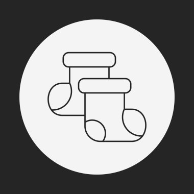 Bebek çorap satırı simgesi