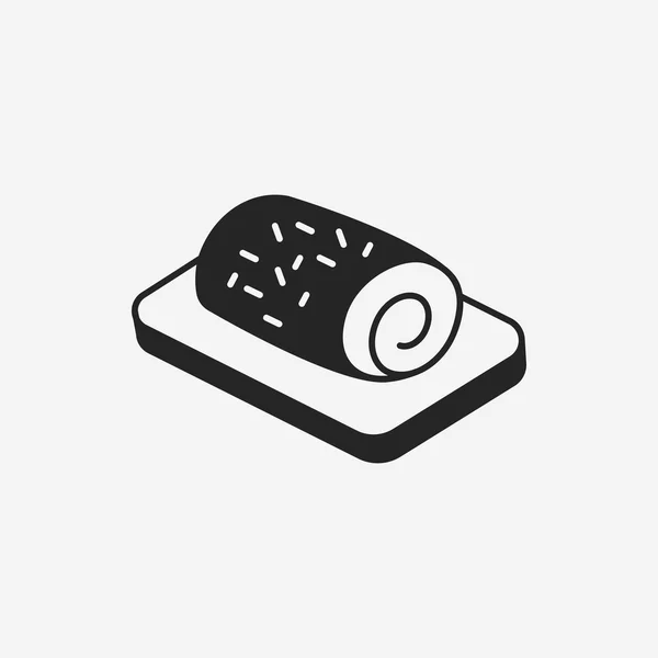 Icono de rollcake — Vector de stock