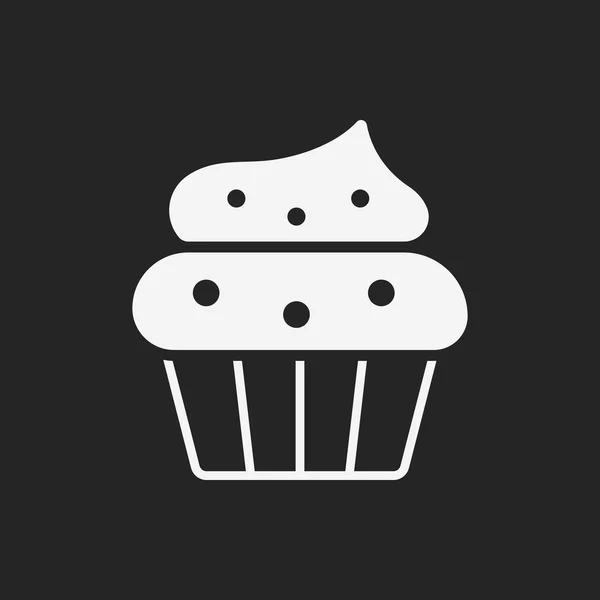 Cupcake εικονίδιο — Διανυσματικό Αρχείο