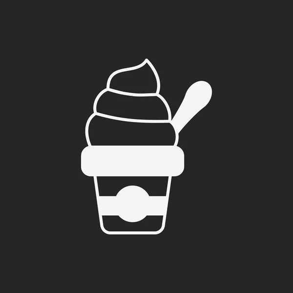 Icono de helado — Vector de stock