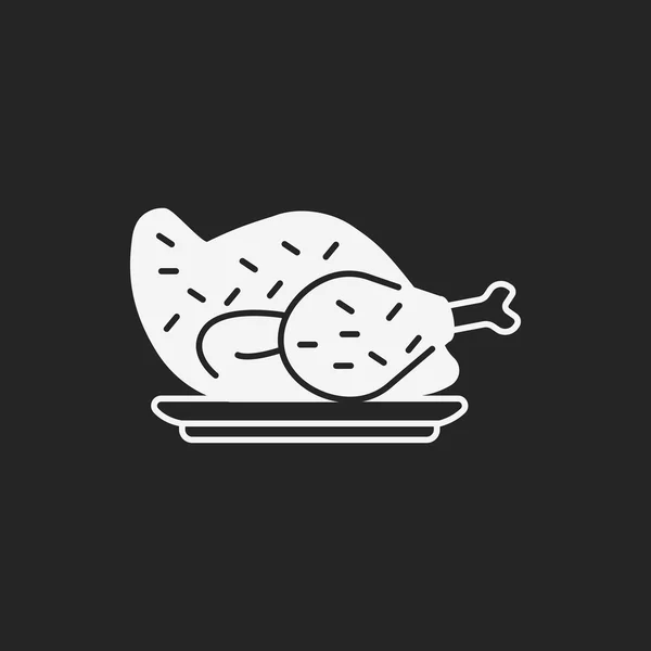 Icono de pollo — Vector de stock