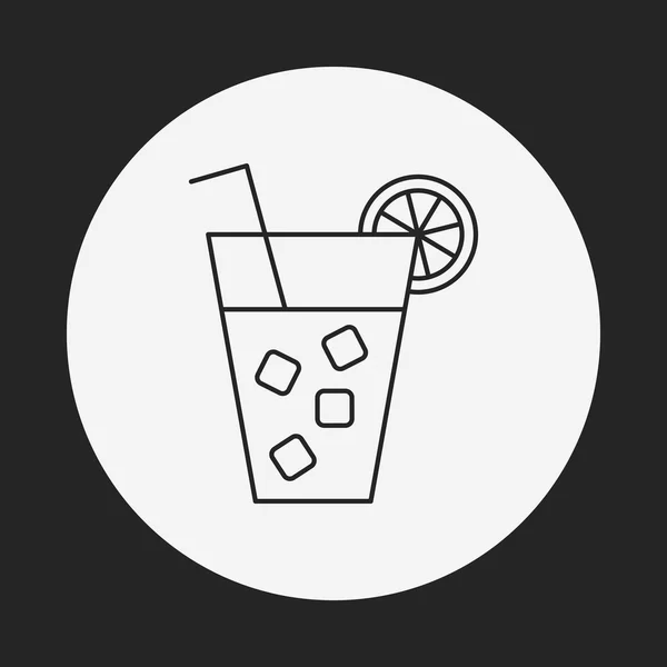 Drink line icon — Stock Vector
