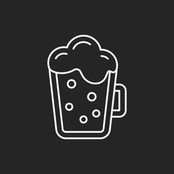 Icône de ligne boisson — Image vectorielle