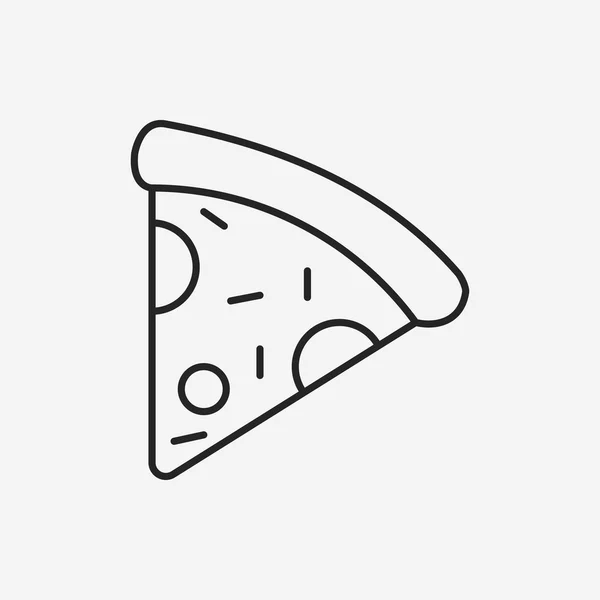 Pizza line icon — Stock Vector