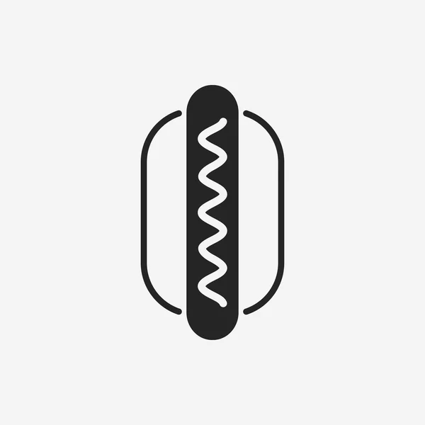 Hot dog sausage icon — Stock Vector