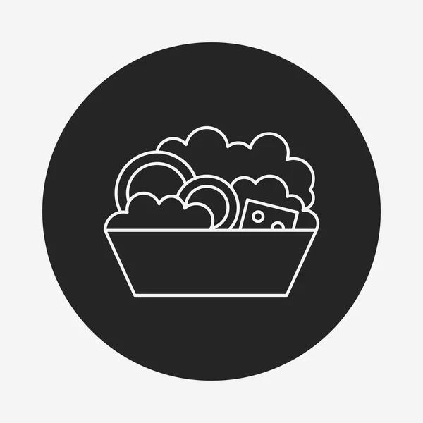 Salad line icon — Stock Vector