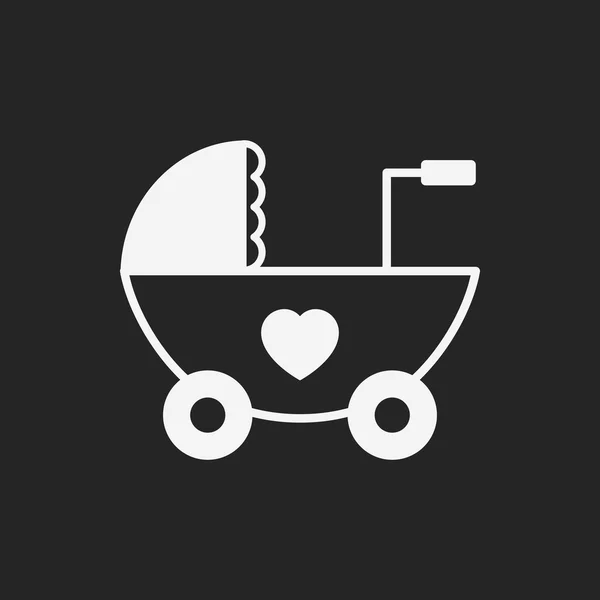 Wózki dziecięce ikona — Wektor stockowy