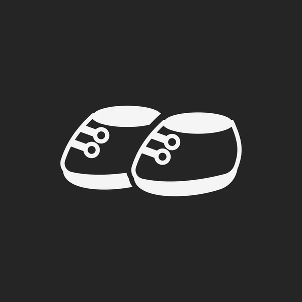 Ícone sapatos de bebê — Vetor de Stock