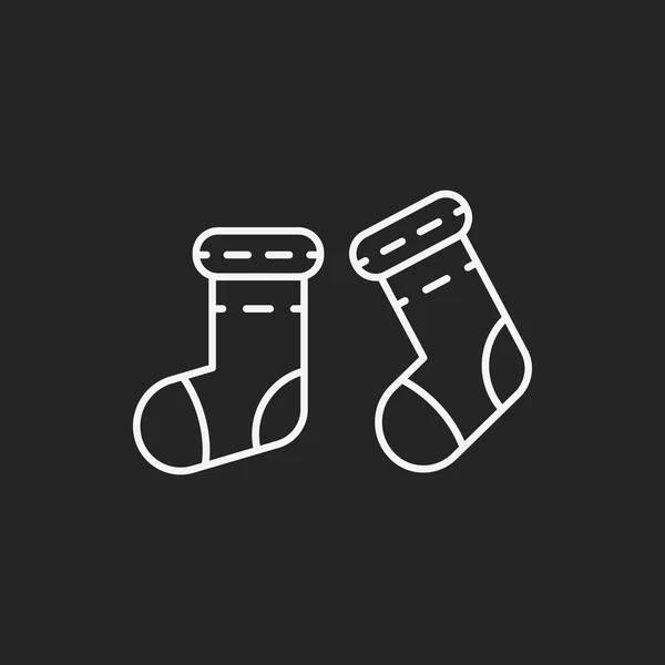 Baby strumpor ikon — Stock vektor