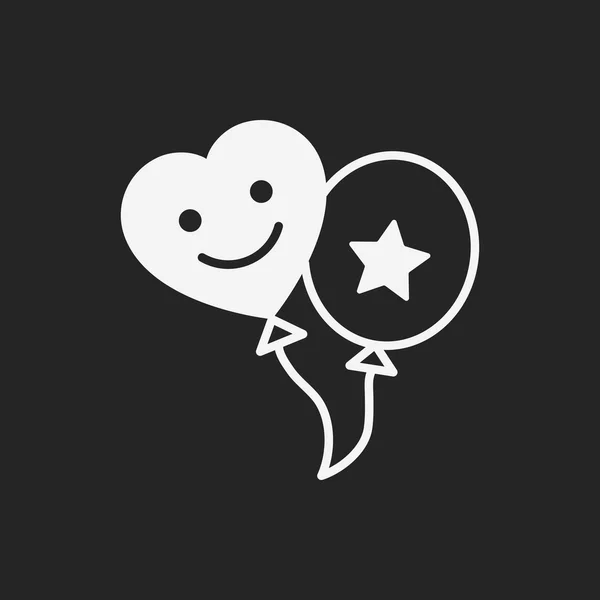 Baby hračky balón ikona — Stockový vektor