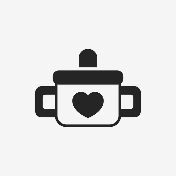 Baby cup ikonen — Stock vektor