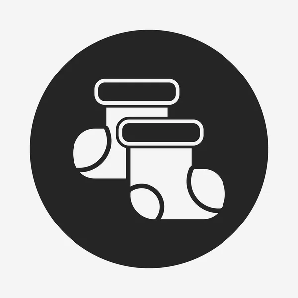Dětské ponožky ikona — Stockový vektor