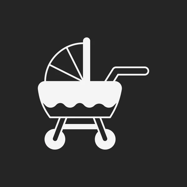 Иконка детских колясок — стоковый вектор