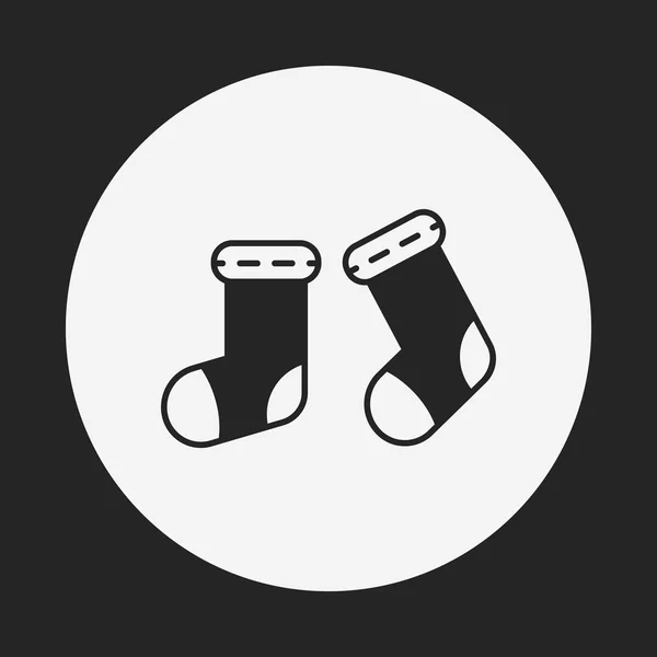 Ícone de meias de bebê —  Vetores de Stock