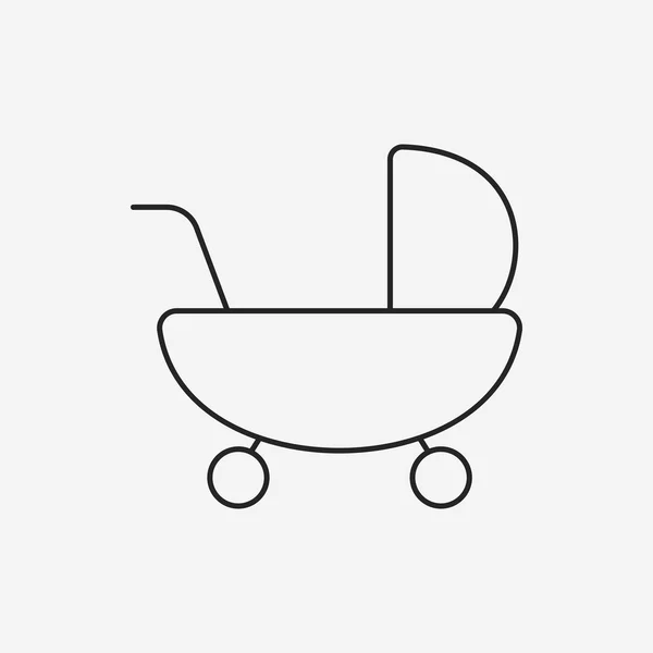 Kinderwagen-Ikone — Stockvektor