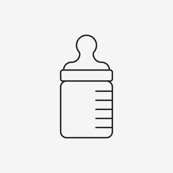 Reeding bottle line icon — стоковый вектор