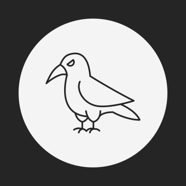 Cadılar Bayramı kuş satırı simgesi