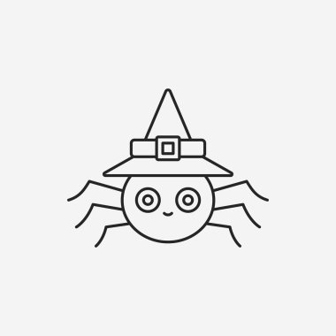 Halloween örümcek satırı simgesi