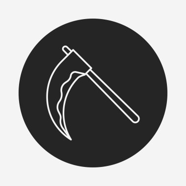 Cadılar Bayramı tırpan satırı simgesi