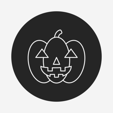 Cadılar Bayramı Balkabağı satırı simgesi