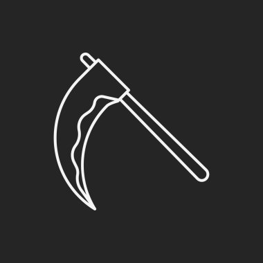 Cadılar Bayramı tırpan satırı simgesi