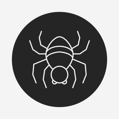 Halloween örümcek satırı simgesi