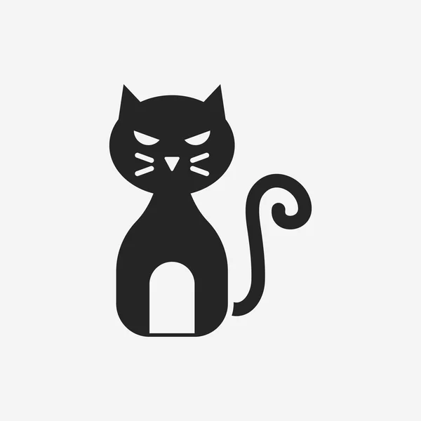 Icono del gato de Halloween — Vector de stock