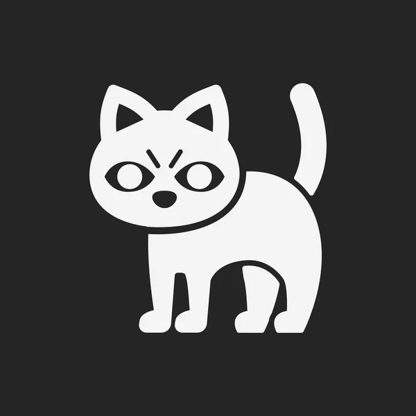 할로윈 고양이 아이콘 — 스톡 벡터